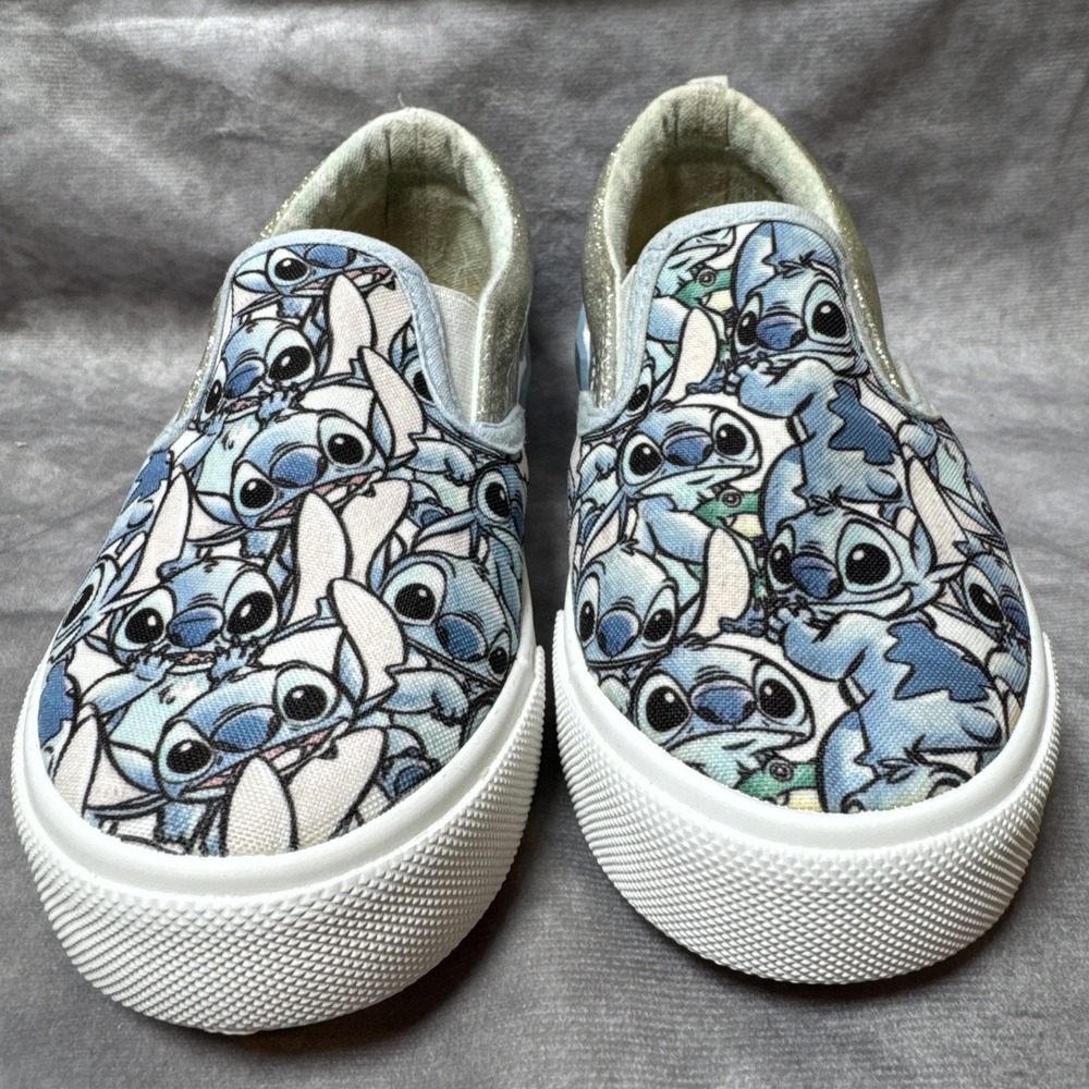 Disney‎ Stitch Slip-on Shoe Kids Size 13 Ground up shoes PREOWNED GUC